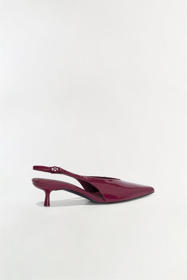 Jonathan Simkhai Sylvie Slingback Kitten Heel CRANBERRY