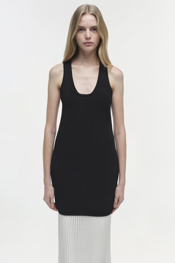 Jonathan Simkhai Zaden Knit Combo Midi Dress BLACK MULTI