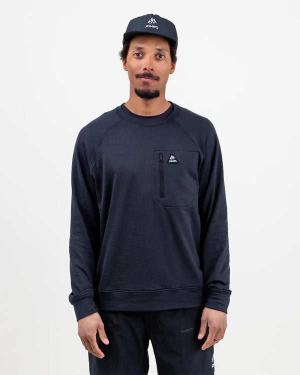jones Men’s Flagship Recycled Grid Fleece Crew