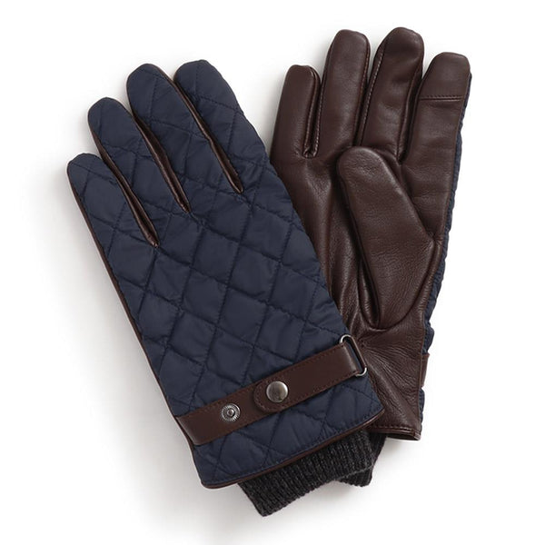 Jones Bootmaker Accessories Gents Quilted Waterproof Gloves - Navy
