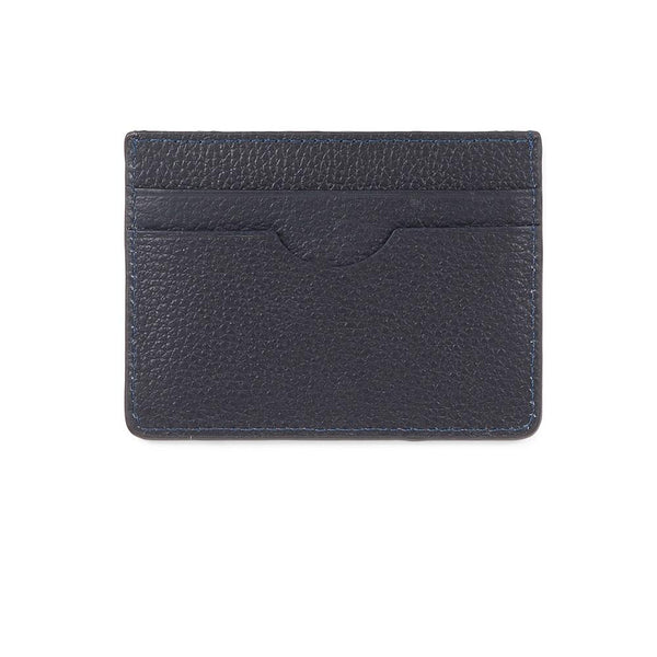 Jones Bootmaker Accessories Leather Card Holder - Navy