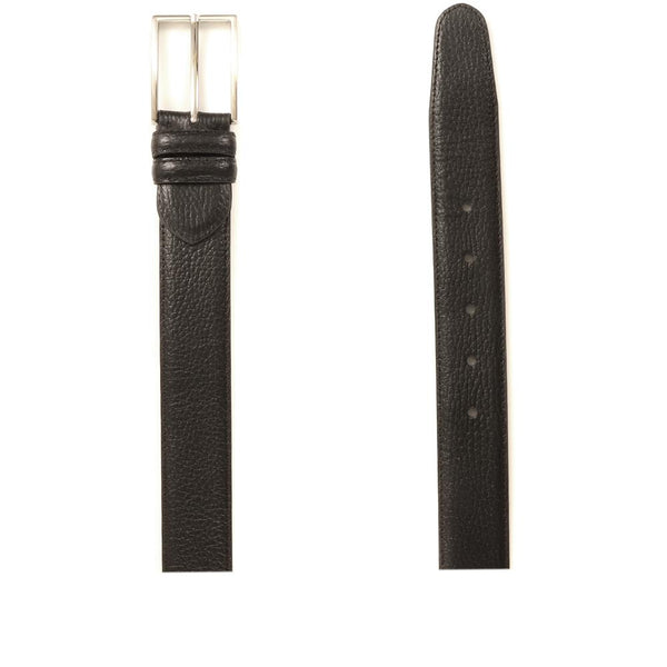 Jones Bootmaker Accessories Upminster Men's Leather Belt - Black Leather