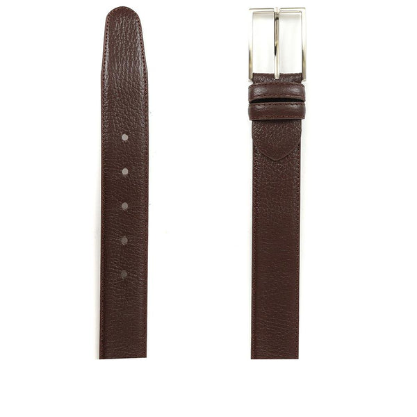 Jones Bootmaker Accessories Upminster Men's Leather Belt - Brown Leather