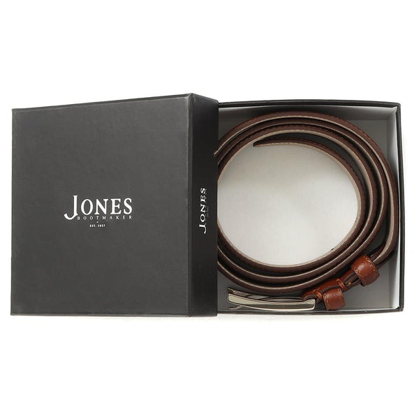 Jones Bootmaker Accessories Upminster Men's Leather Belt - Chestnut