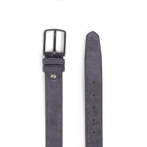 Jones Bootmaker Accessories Upney Men's Suede Leather Belt - Grey Suede