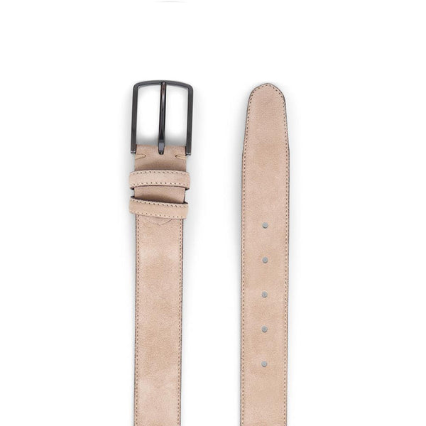 Jones Bootmaker Accessories Upney Men's Suede Leather Belt - Sand Suede