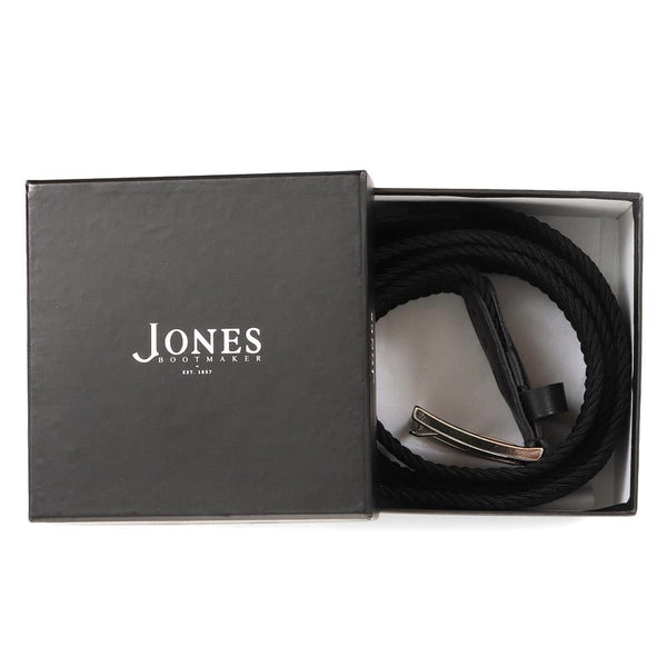 Jones Bootmaker Accessories Upton Park Men's Braided Belt - Black