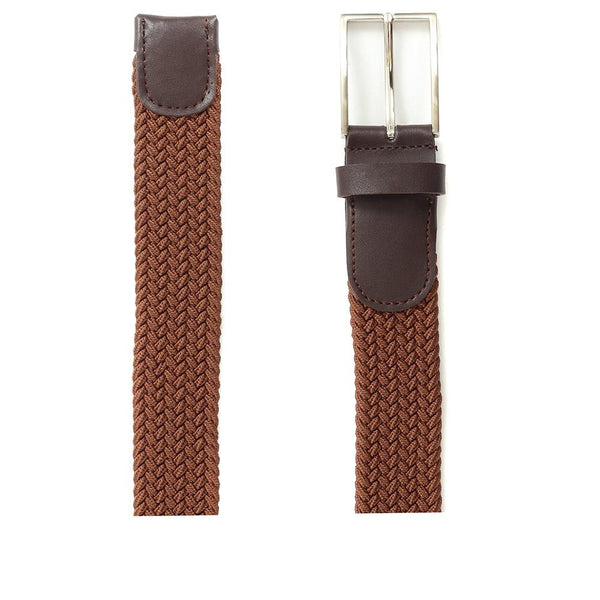 Jones Bootmaker Accessories Upton Park Men's Braided Belt - Brown