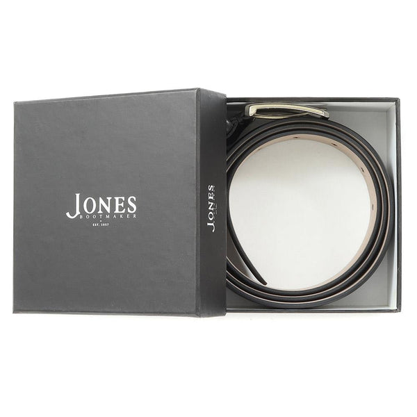 Jones Bootmaker Accessories Uxbridge Men's Leather Belt - Black Leather