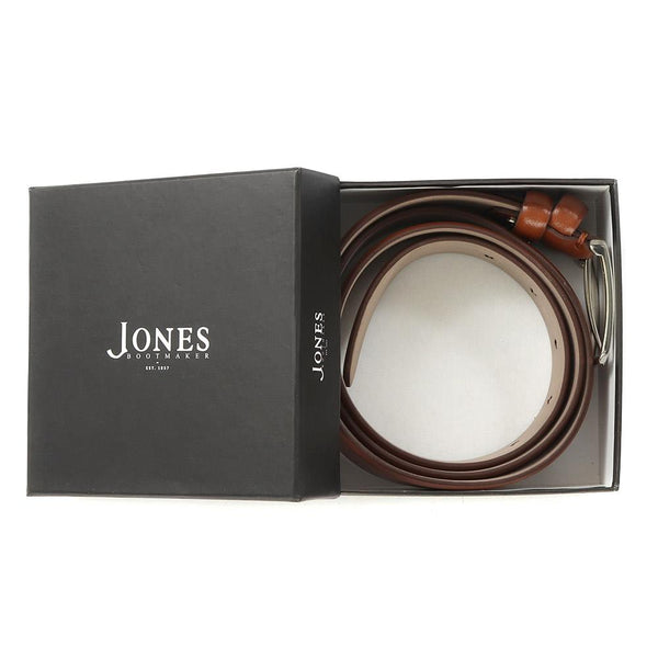 Jones Bootmaker Accessories Uxbridge Men's Leather Belt - Chestnut