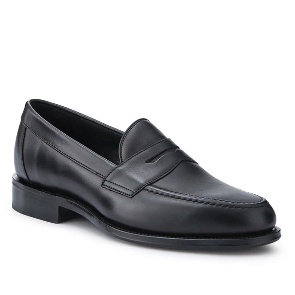 jones bootmaker Men's All-Leather Loafers - Black