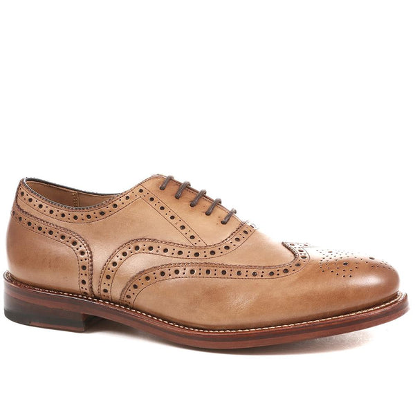 Jones Bootmaker Men's Barons Leather Brogues - Tan