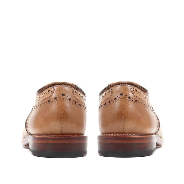 Jones Bootmaker Men's Barons Leather Brogues - Tan