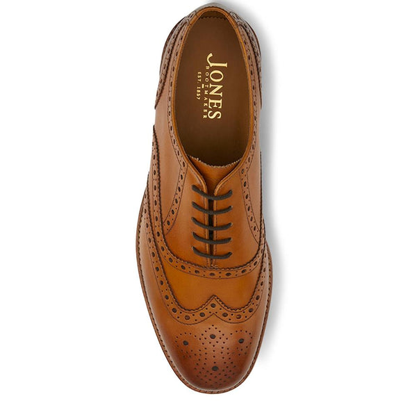 Jones Bootmaker Men's Braxton Leather Brogues - Tan
