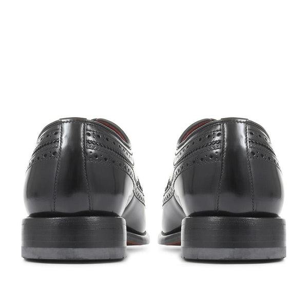 Jones Bootmaker Men's Clint Leather Brogue - Black