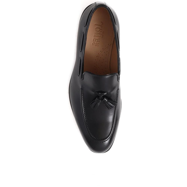 Jones Bootmaker Men's Devon2 Leather Loafers - Black