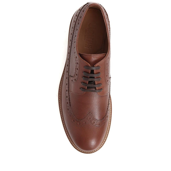 Jones Bootmaker Men's Lake Chunky Sole Brogues - Tan