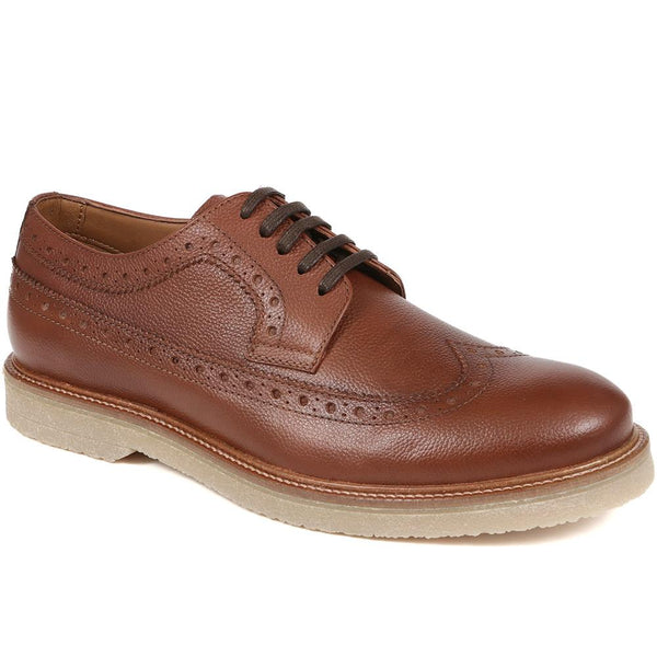 jones bootmaker Men's Lake Chunky Sole Brogues - Tan