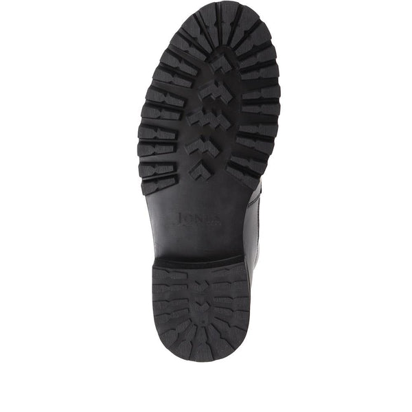 Jones Bootmaker Men's Leather Lace-Up Boots - Black