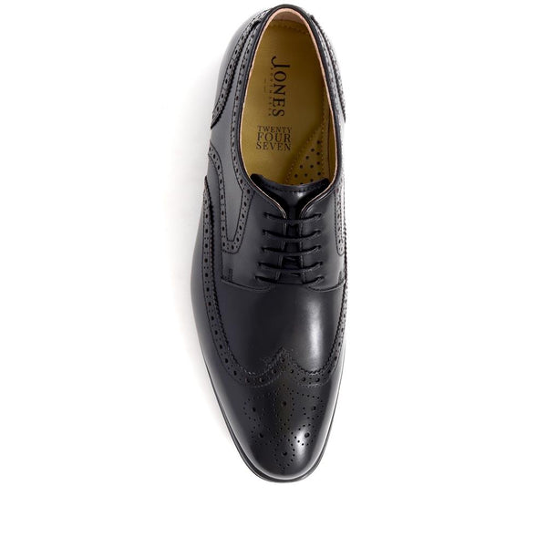 Jones Bootmaker Men's Middlesex Brogue Shoes - Black
