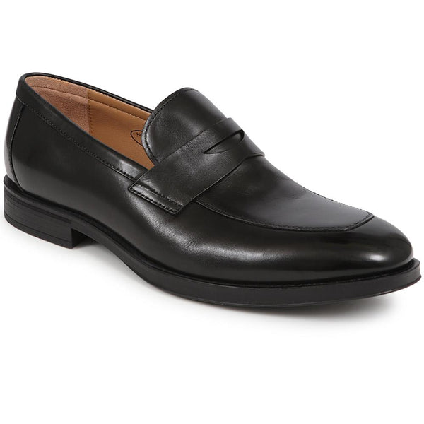 jones bootmaker Men's Radley Leather Loafers - Black
