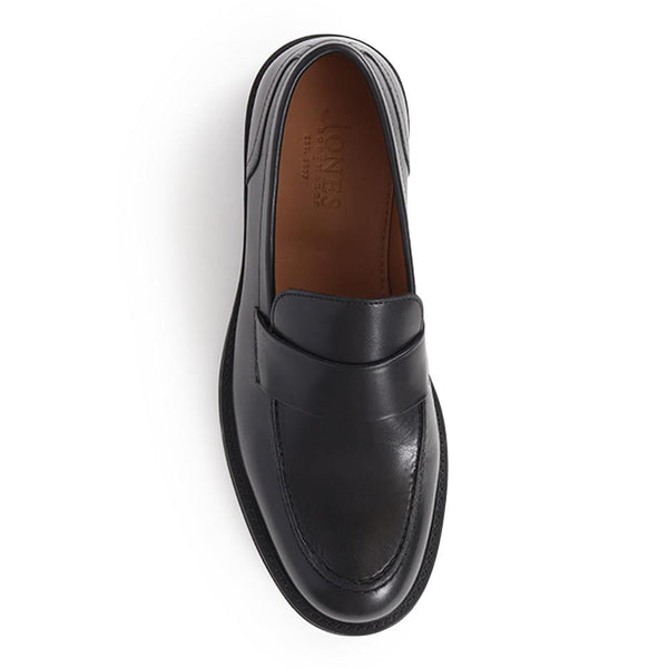 Jones Bootmaker Men's Romeo Leather Loafers - Black
