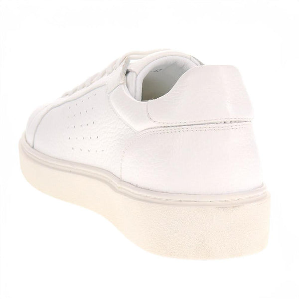 Jones Bootmaker Men's Sammy Leather Trainers - White