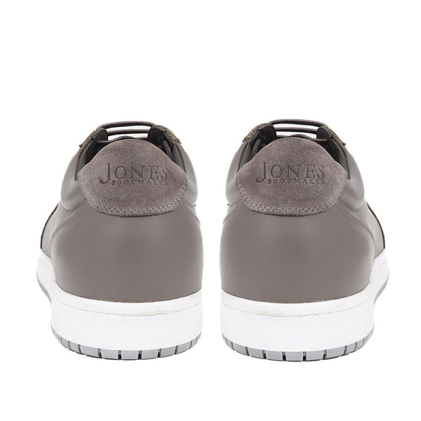Jones Bootmaker Men's Simeon Leather Trainers - Grey