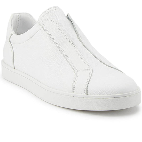 jones bootmaker Men's Slade Suede Trainers - White