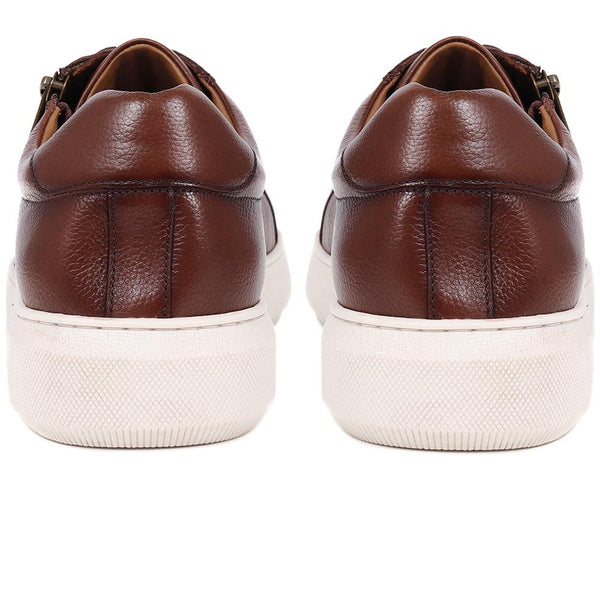 Jones Bootmaker Men's Spenser Leather Trainers - Tan