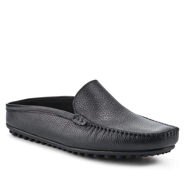jones bootmaker Men's Zethan Full Slippers - Black