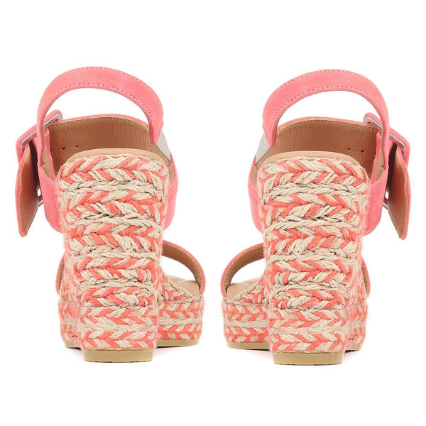 Jones Bootmaker Outlet Amerie Wedge Sandals - Coral