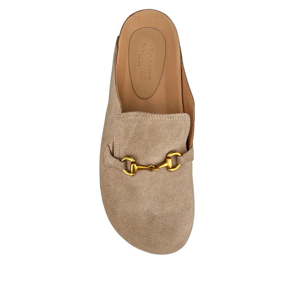 Jones Bootmaker Outlet Geona Leather Mules - Beige