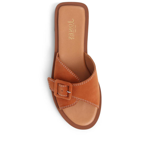 Jones Bootmaker Outlet Georgette Leather Mules - Tan
