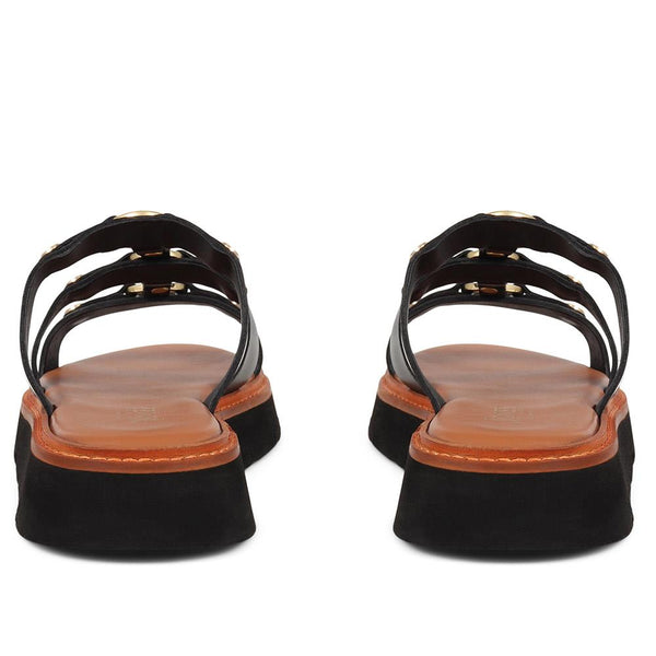 Jones Bootmaker Outlet Harlee Leather Mules - Black