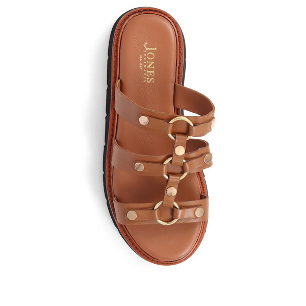 Jones Bootmaker Outlet Harlee Leather Mules - Tan