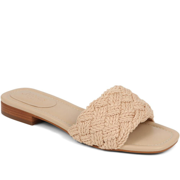 Jones Bootmaker Outlet Indie Mule Sandals - Beige