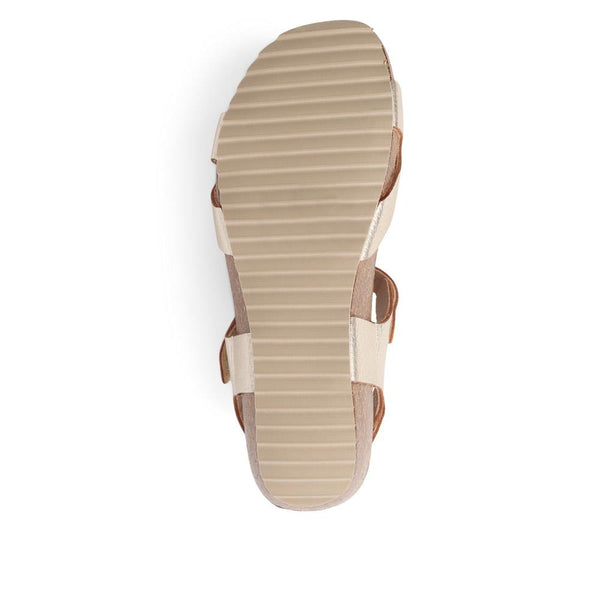 Jones Bootmaker Outlet Joanie Leather Sandals - Gold