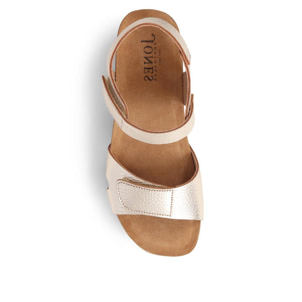 Jones Bootmaker Outlet Joanie Leather Sandals - Gold