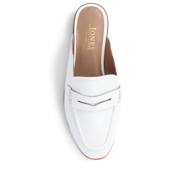 Jones Bootmaker Outlet Jola Leather Mules - White
