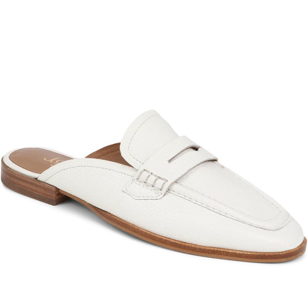 jones bootmaker Outlet Jola Leather Mules - White