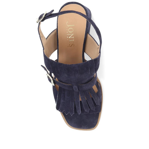 Jones Bootmaker Outlet Kamila Block Heels - Navy