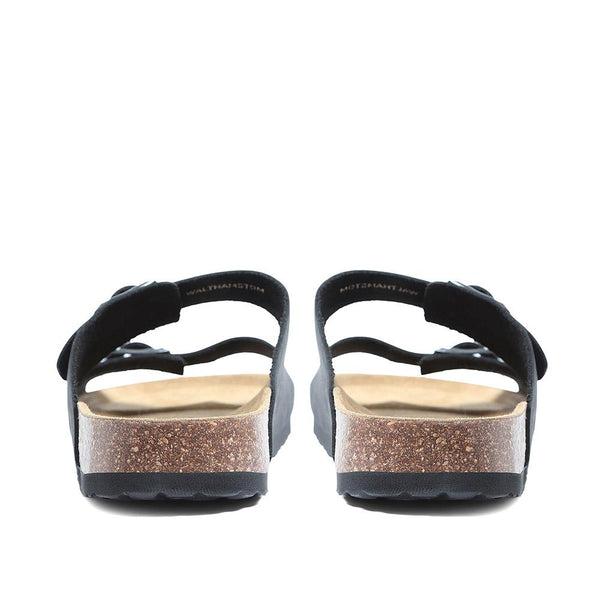 Jones Bootmaker Outlet Leather Sandals - Black