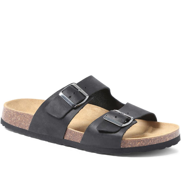 jones bootmaker Outlet Leather Sandals - Black