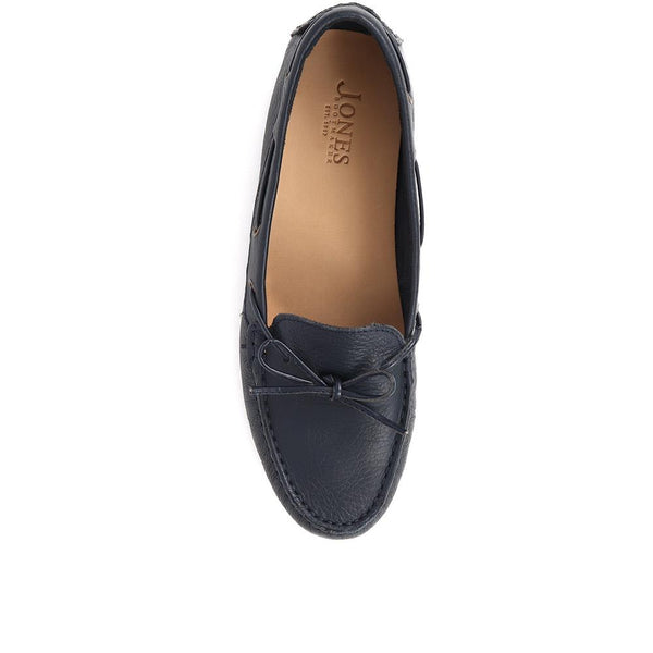 Jones Bootmaker Outlet Perri Leather Loafers - Navy