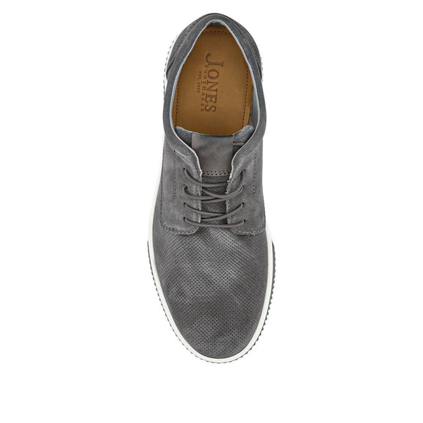 Jones Bootmaker Outlet Seaford Suede Trainers - Grey