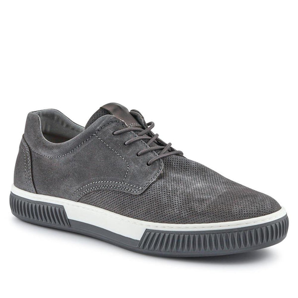 jones bootmaker Outlet Seaford Suede Trainers - Grey