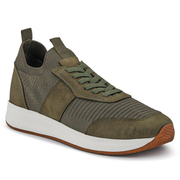 jones bootmaker Outlet Sean Leather Trainers - Khaki