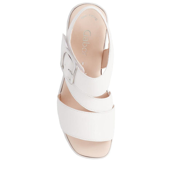 Jones Bootmaker Outlet Wedge Heel Sandals - White