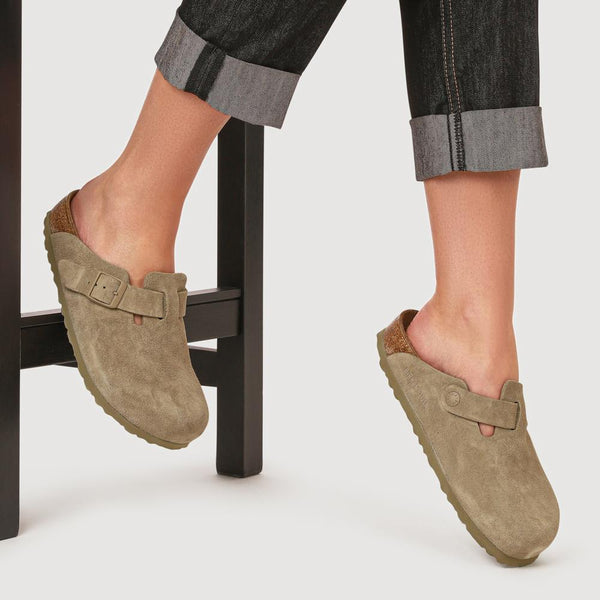 Jones Bootmaker Women's Boston Clogs - Khaki